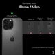 NEKIT Fiber Apple iPhone 16 Pro Hoesje MagSafe Kevlar Back Cover Dun Zwart afbeelding 4