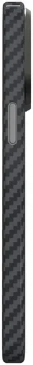NEKIT Fiber Apple iPhone 15 Pro Hoesje MagSafe Kevlar Back Cover Dun Zwart afbeelding 19