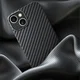 NEKIT Fiber Apple iPhone 15 Hoesje MagSafe Kevlar Back Cover Dun Zwart afbeelding 9