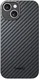 NEKIT Fiber Apple iPhone 15 Hoesje MagSafe Kevlar Back Cover Dun Zwart afbeelding 14