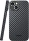 NEKIT Fiber Apple iPhone 15 Hoesje MagSafe Kevlar Back Cover Dun Zwart afbeelding 12