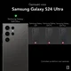 NEKIT Fiber Samsung Galaxy S24 Ultra Hoesje MagSafe Kevlar Back Cover Dun Zwart afbeelding 4