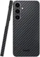 NEKIT Fiber Samsung Galaxy S24 Plus Hoesje MagSafe Kevlar Back Cover Dun Zwart afbeelding 12