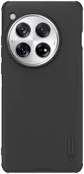 Nillkin Frosted Shield OnePlus 12 Hoesje MagSafe Back Cover Zwart afbeelding