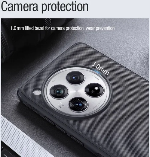 Nillkin Frosted Shield OnePlus 12 Hoesje MagSafe Back Cover Zwart afbeelding 8