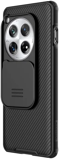 Nillkin CamShield OnePlus 12 Hoesje met Camera Slider Back Cover Zwart afbeelding 2