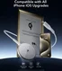 ESR HaloLock Mini Qi2 met MagSafe 15W Draadloze Oplader 1.5M Kabel Zilver afbeelding 5