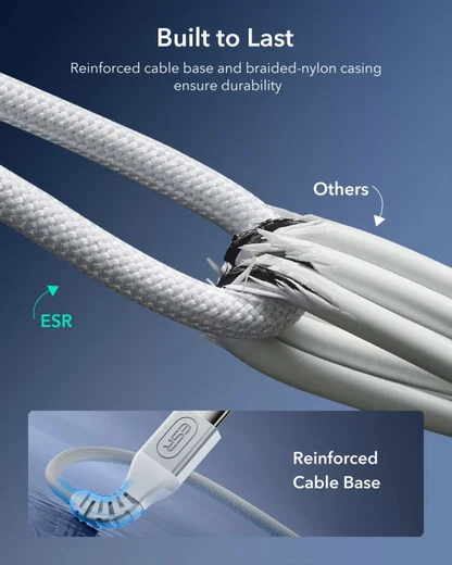 ESR HaloLock Mini Qi2 met MagSafe 15W Draadloze Oplader 1.5M Kabel Zilver afbeelding 6