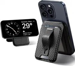 ESR Grip Wallet Stand MagSafe Kaarthouder met Standaard Carbon afbeelding