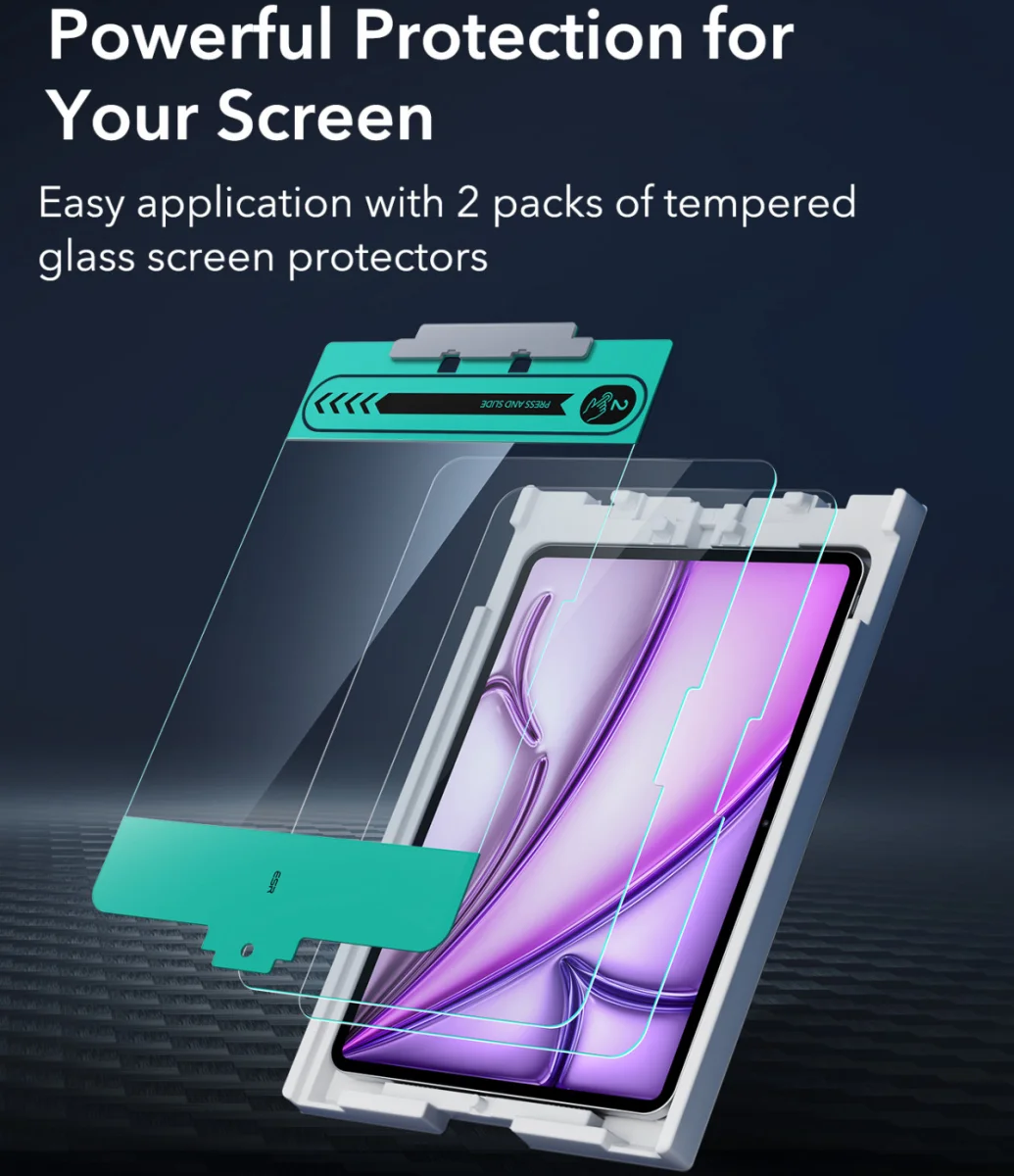 ESR Apple iPad Air 13 (24/25/26) Screen Protector Tempered Glass afbeelding 7