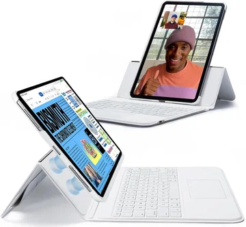 ESR Ascend Keyboard iPad Pro 12.9 (2022/2021/2020/2018) Toetsenbord Hoes Wit
