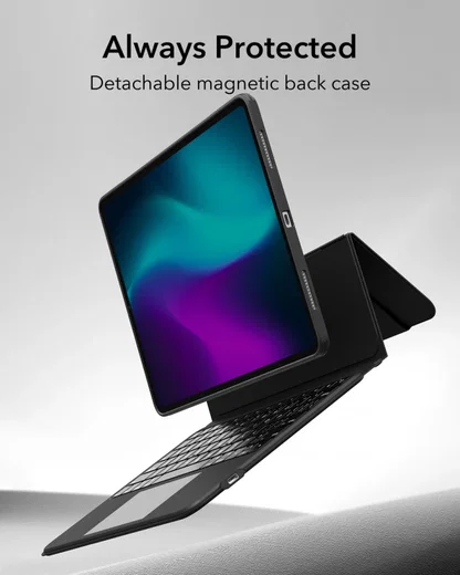 ESR Ascend Keyboard Case iPad Pro 11 (2024/2025) Toetsenbord Hoes Zwart afbeelding 7