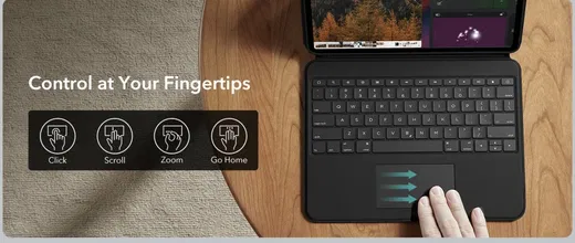 ESR Ascend Keyboard Case iPad Pro 13 (2024/2025) Magnetisch US Toetsenbord Hoes afbeelding 11