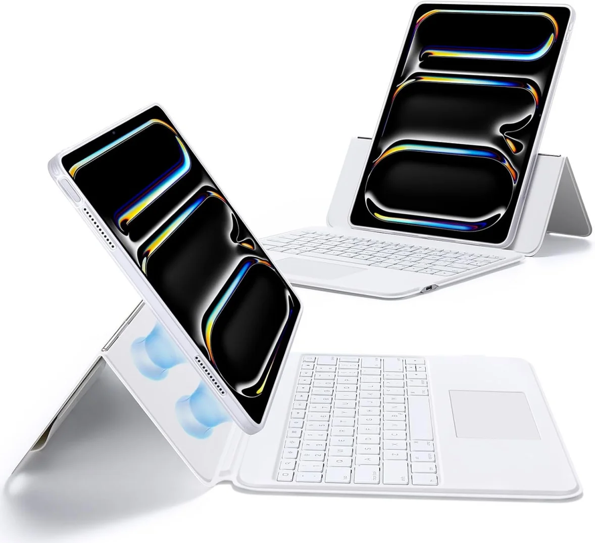 ESR Ascend Keyboard iPad Pro 13 (2024/2025) Magnetische Toetsenbord Hoes Wit afbeelding 1