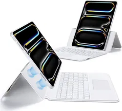 ESR Ascend Keyboard iPad Pro 13 (2024/2025) Magnetische Toetsenbord Hoes Wit afbeelding