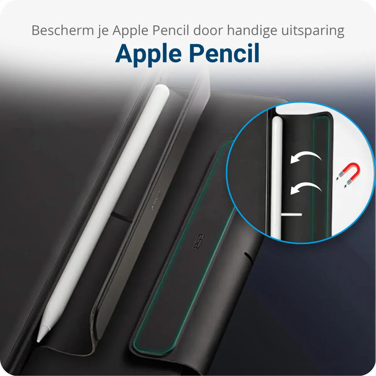 ESR Rebound Magnetic 360 iPad Pro 11 (2024/2025) Toetsenbord Hoes Zwart afbeelding 6