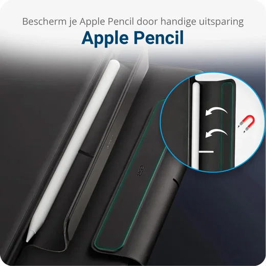 iPad Air 11 Inch 2025/2024 Toetsenbord Smart Folio Zwart