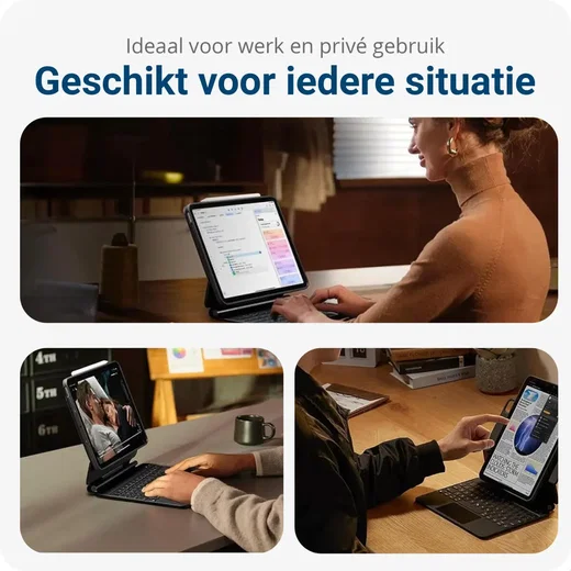 ESR Rebound Magnetic 360 iPad Pro 11 (2024/2025) Toetsenbord Hoes Zwart afbeelding 3