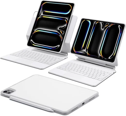 ESR Rebound Magnetic 360 iPad Pro 11 (2024/2025) Toetsenbord Hoes Wit afbeelding 1