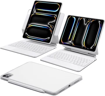 ESR Rebound Magnetic 360 iPad Pro 11 (2024/2025) Toetsenbord Hoes Wit