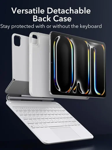 ESR Rebound Magnetic 360 iPad Pro 11 (2024/2025) Toetsenbord Hoes Wit afbeelding 8