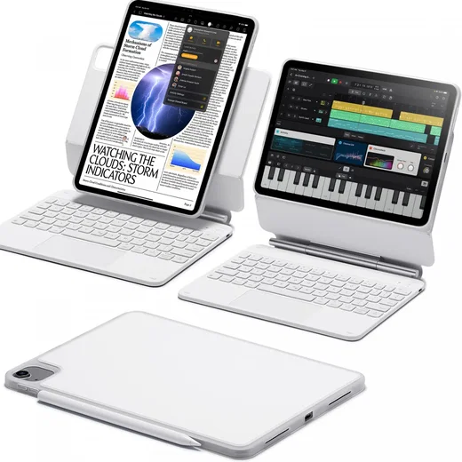 ESR Rebound Magnetic 360 iPad Pro 13 (2024/2025) Toetsenbord Hoes Wit afbeelding 1
