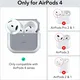 ESR Halolock Orbit Hybrid AirPods 4 (2024) Hoesje MagSafe Wit afbeelding 2