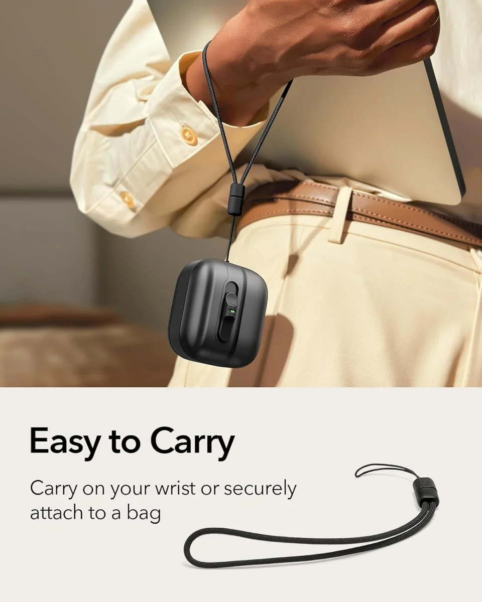 ESR HaloLock Pulse Magnetic Lock AirPods 4 (2024) Hoesje MagSafe Zwart afbeelding 8