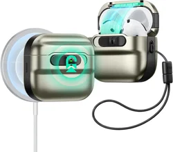ESR HaloLock Pulse Magnetic Lock AirPods 4 (2024) Hoesje MagSafe Titanium afbeelding