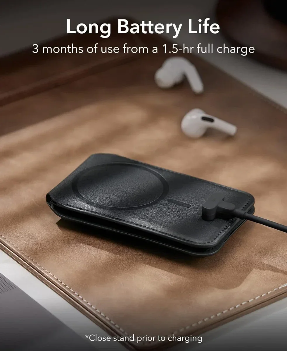 ESR HaloLock Magnetische MagSafe Kaarthouder met Find My Zwart afbeelding 4