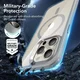 ESR Classic Hybrid iPhone 15 Pro Max Hoesje MagSafe Transparant Grijs afbeelding 2