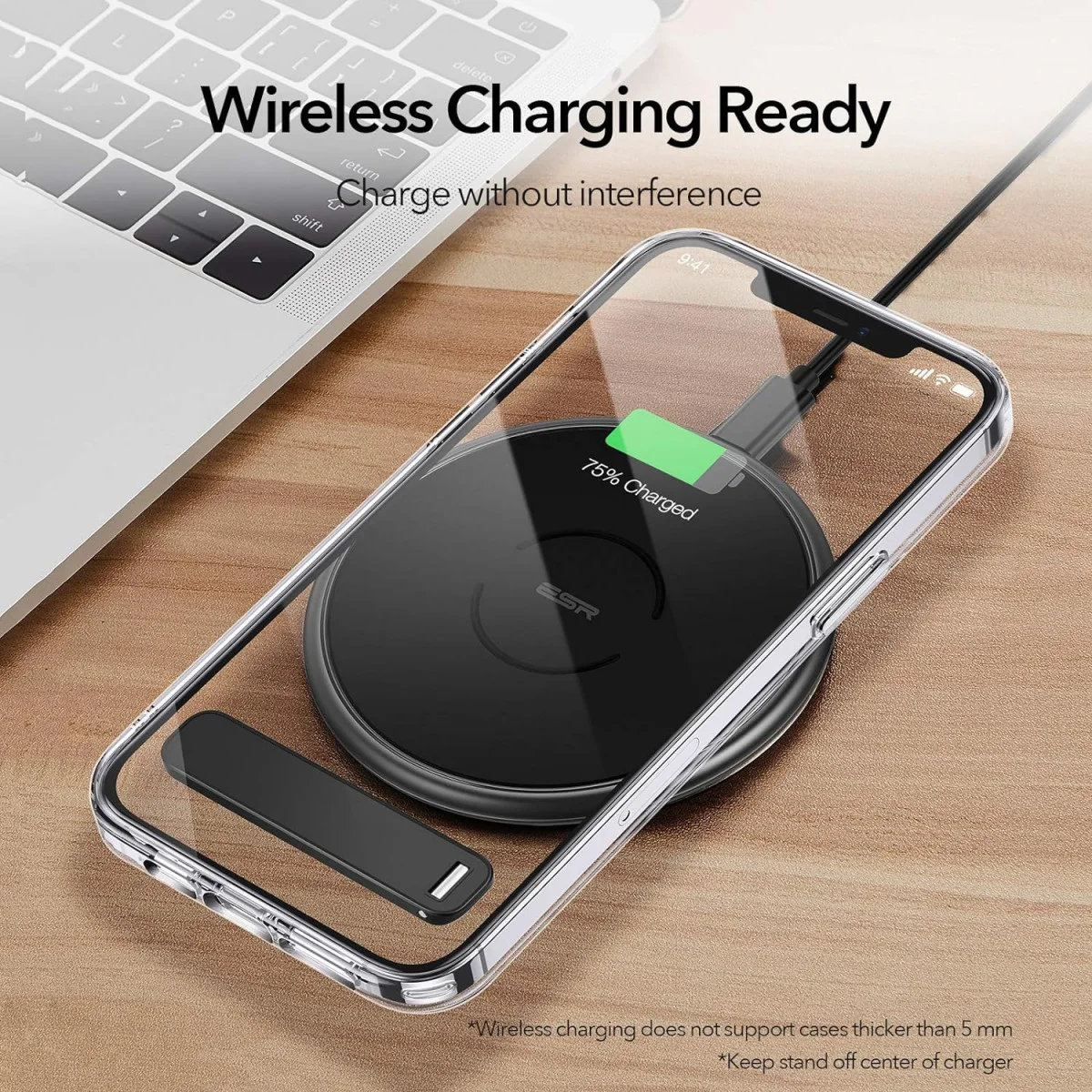 ESR Boost Phone Kickstand - Universele Standaard voor Telefoons Zwart afbeelding 6