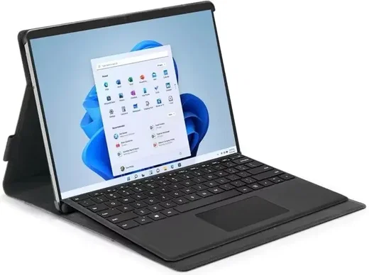 Spigen Stand Folio Microsoft Surface Pro 8 Hoes Book Case met Stand Zwart afbeelding 2