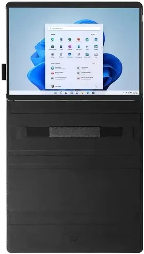 Spigen Stand Folio Microsoft Surface Pro 8 Hoes Book Case met Stand Zwart afbeelding 9