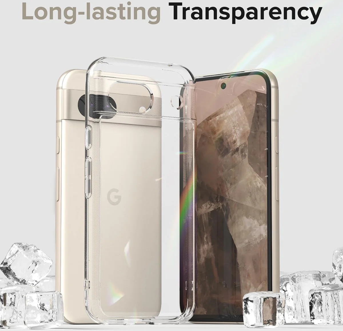 Ringke Fusion Google Pixel 8a Hoesje Back Cover Transparant afbeelding 4