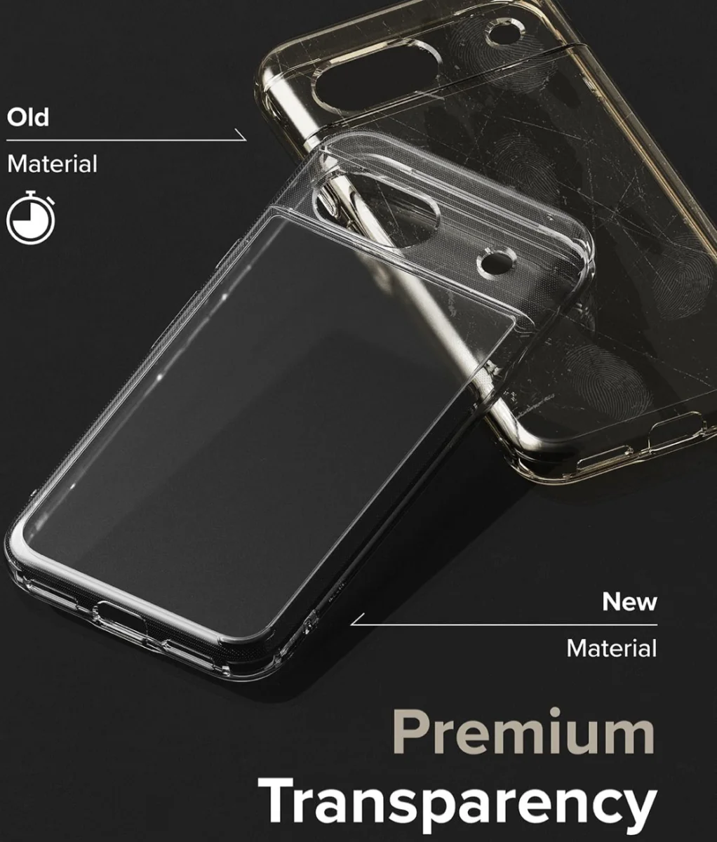 Ringke Fusion Google Pixel 8a Hoesje Back Cover Matte Transparant afbeelding 5