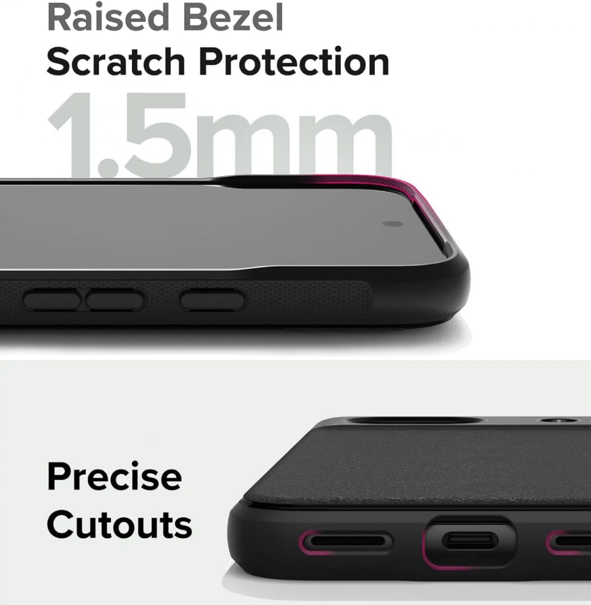 Ringke Onyx Google Pixel 8a Hoesje Flexibel TPU Back Cover Zwart afbeelding 8