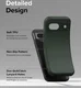 Ringke Onyx Google Pixel 8a Hoesje Flexibel TPU Back Cover Groen afbeelding 4