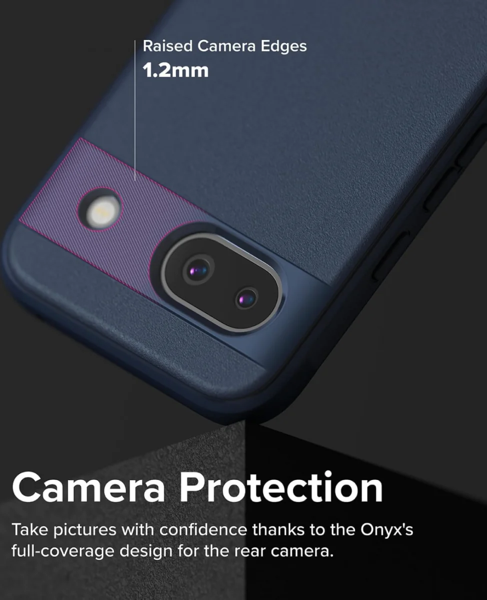 Ringke Onyx Google Pixel 8a Hoesje Flexibel TPU Back Cover Blauw afbeelding 5