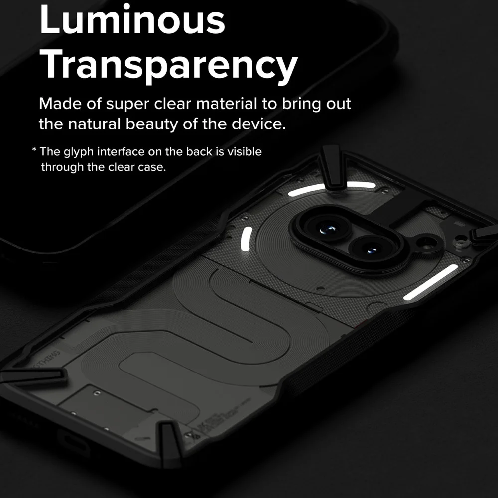 Ringke Fusion X Nothing Phone (2a) / (2a) Plus Hoesje Back Cover Zwart afbeelding 3