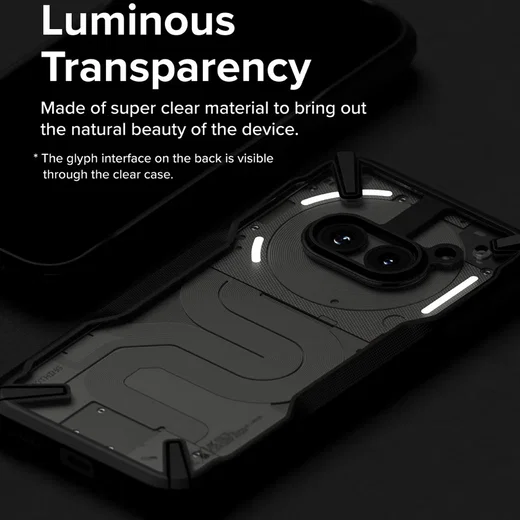 Ringke Fusion X Nothing Phone (2a) / (2a) Plus Hoesje Back Cover Zwart afbeelding 3