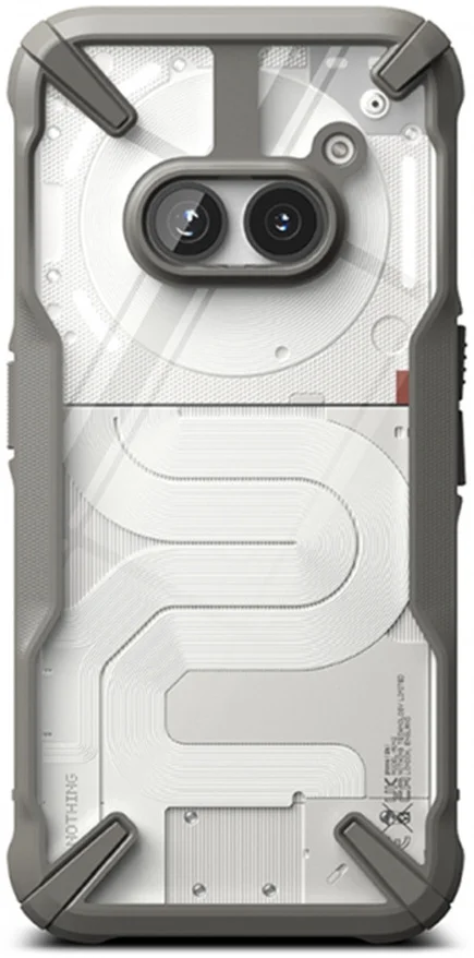 Ringke Fusion X Nothing Phone (2a) / (2a) Plus Hoesje Back Cover Grijs afbeelding 1