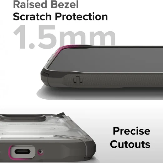 Ringke Fusion X Nothing Phone (2a) / (2a) Plus Hoesje Back Cover Grijs afbeelding 6