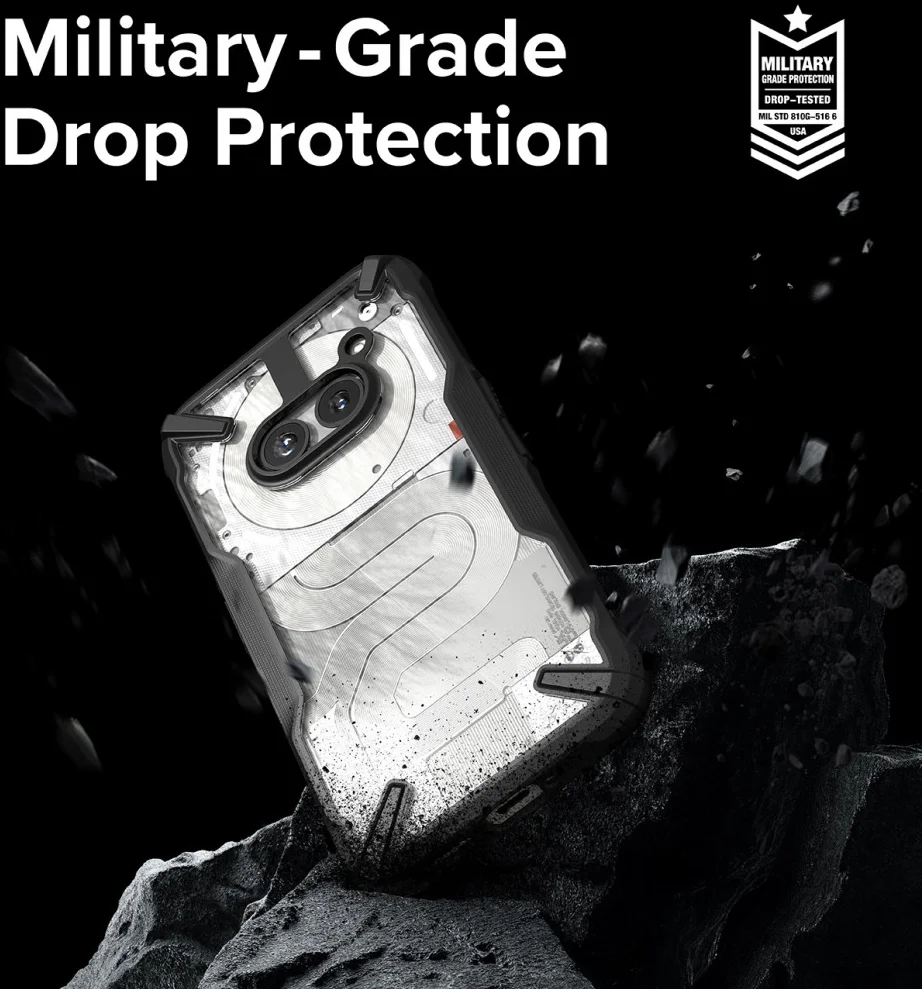 Ringke Fusion X Nothing Phone (2a) / (2a) Plus Hoesje Back Cover Grijs afbeelding 7