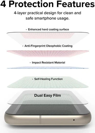 Ringke Dual Easy Film Google Pixel 8a Screen Protector met Jig 2-Pack afbeelding 4
