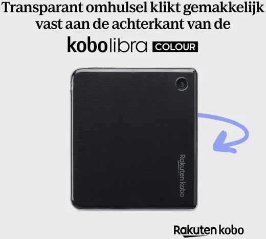 Origineel Kobo Libra Colour Hoes Clear Case Back Cover Transparant afbeelding 5