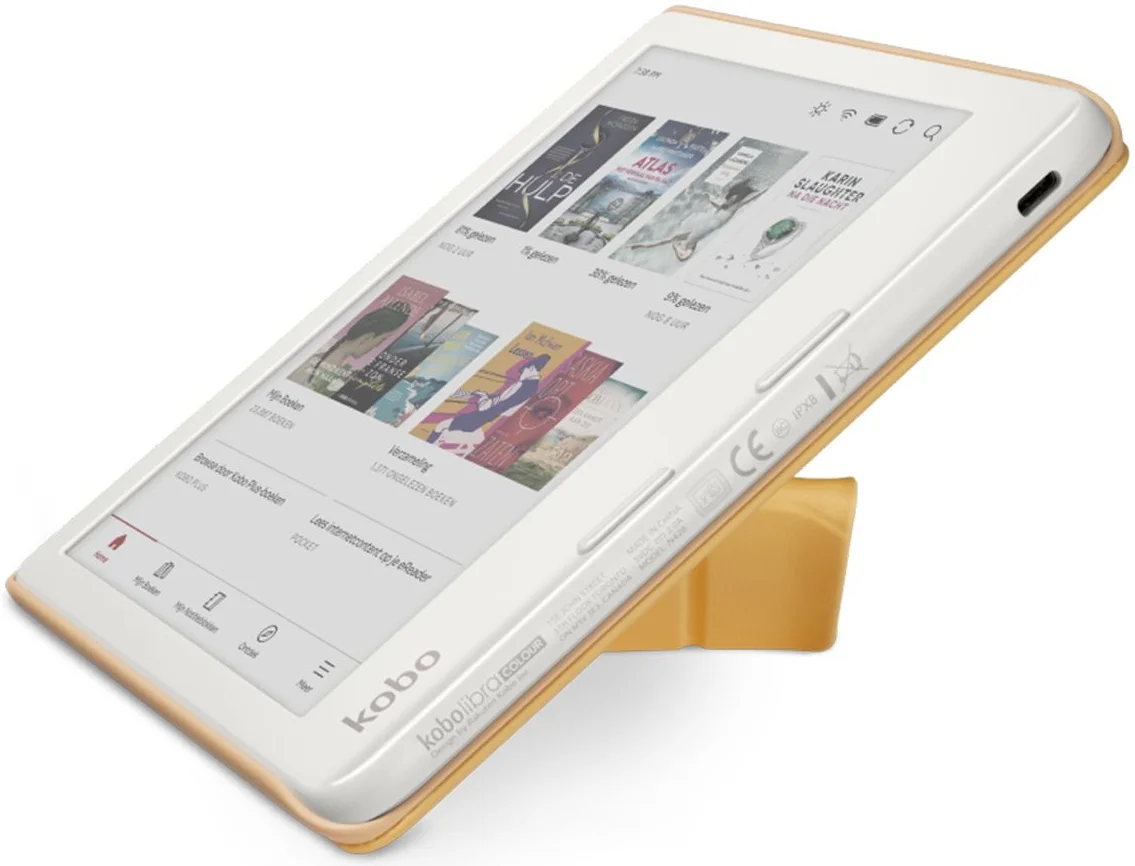 Origineel Kobo Libra Colour Hoes SleepCover Book Case Geel afbeelding 3