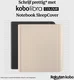 Origineel Kobo Libra Colour Hoes Notebook SleepCover Book Case Zwart afbeelding 4