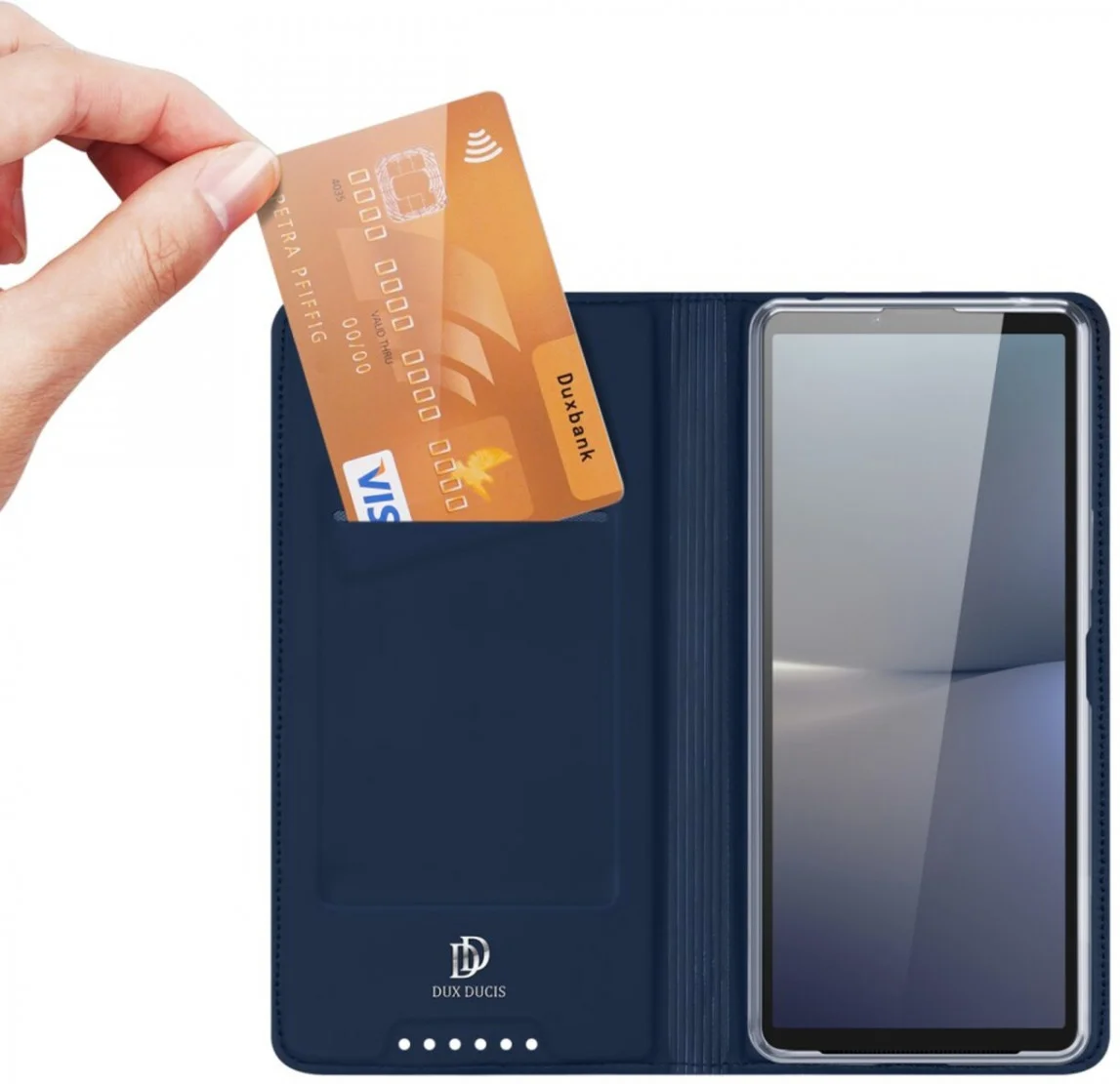 Dux Ducis Skin Pro Sony Xperia 10 VI Hoesje Portemonnee Blauw afbeelding 2
