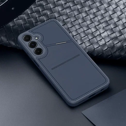 Dux Ducis Rafi II Samsung Galaxy A15 Hoesje Pasjes Houder met Flip Blauw afbeelding 8